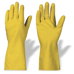 WD Latex-Handschuhe gelb Gr.8, Kategorie III EN 388